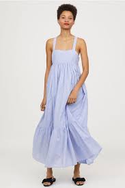 Sleeveless Long Dress Light Blue Pink Spotted Ladies H M Gb Sleeveless Long Dress Summer Dresses Sleeveless Dress
