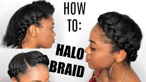 It's hard not to be swept up in bohemian mania. How To Halo Braid On Stretched Natural Hair Youtube