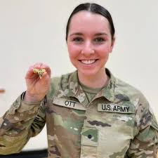 Abigail Ott, a Nursing major from Haymarket, VA, will access onto active  duty as a Army Nurse. @westvirginiau @wvunursing #armynurse @4thbrigaderotc  @ArmyROTC #climbtoglory @ott.abby