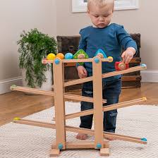 Natural wood one of a kind handmade wood marble tower. Roll N Go Wooden Marble Run Best Early Learning Toys For Babies