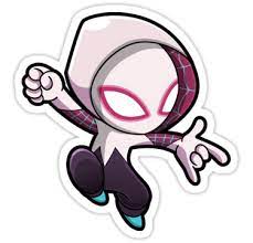 Spidergwen Sticker By Artpon In 2021 Spiderman Tattoo Spider Gwen Chibi Marvel