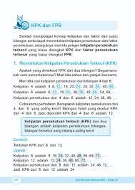 Jika terdapat faktor prima yang sama pada kedua bilangan, maka dipilih yang pangkat tertinggi. Kelas04 Ayo Belajar Matematika Burhan Ary By S Van Selagan Issuu
