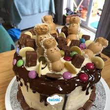Eye Catching Happy Hippo Cake This Cake From Twinkl Member Katie Is Absolutely Super And Definitely Catches Your Attent Hippo Cake Cake Children In Need Cakes