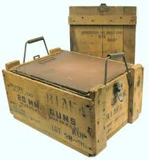 Vintage Wood Ammo Box Small Arms Ammunition Crate 20mm M1 An M2 M3 Crates Vintage Wooden Crates Diy Wooden Crate