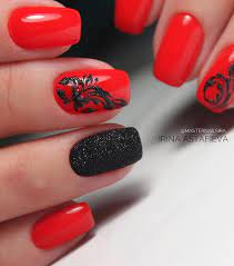 Red and black nail art designs are very elegant and this is an example of such pretty and easy nail art designs. 45 Stylish Red And Black Nail Designs You Ll Love Be Modish