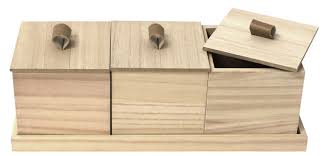 Maybe you would like to learn more about one of these? Spc Wood Canisters On Tray 3 Square Unfinished Createforless