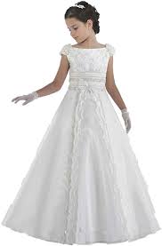 Ein blumenmädchen ist teil einer hochzeitsprozession, die der braut und dem bräutigam folgt oder vorausgeht, während sie alle durch den gang zum altar gehen. Beyonddress Beyonddress Madchen Blumenmadchen Kleider Prinzessin Bodenlang Fur Brautjungfern Hochzeit Kleid Spitze Erstes Kommunionkleid Lange Kleider Amazon De Bekleidung