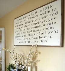 I love the fun colors that they have. Love Grows Best In Little Houses Sign Sarah Joy