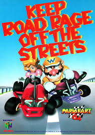 Keep Road Rage Off The Streets Mariokart64 Advert N64 Nintendo Peach Wario Mariokart Retro Games Poster Mario Kart Mario Kart 64