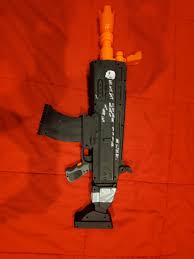 Nerf elite battle camo series rough cut 2x4 blaster toy with 16 official elite darts. I Painted The Nerf Fortnite Scar To Look Like A Nocturno What Do You Think Fortnitesavetheworld