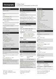 C Cheat Sheet By Pmg Http Www Cheatography Com Pmg Cheat Sheets C Cheatsheet Development Programming C Bsd Cheat Sheets Cheating Stress Headache
