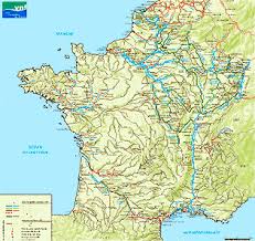 Carte Fluviale Des Voies Navigables Le Reseau Fluvial En France Carte Tourisme France