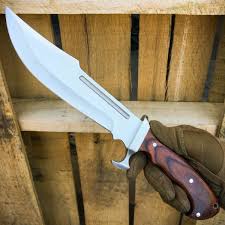 We sell benchmade, lionsteel, zero tolerance, kizer, medford, randall made knives, emerson, and hundreds of other brands. 13 5 Heavy Duty Hunting Fixed Blade Machete Rambo Bowie Knife Megaknife