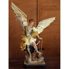 Quando spiega al profeta daniele la visione dell'ariete e delle settanta settimane. Statua San Michele Arcangelo Resina Col 60cm 100cm
