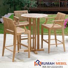 Check spelling or type a new query. Set Meja Bar Bundar 3 Kursi Laguna Kayu Jati Rumah Mebel