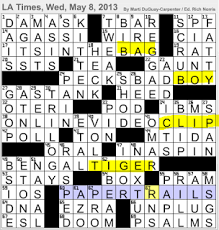 The crossword puzzle in the la times is syndicated and appears in other tribune company publications. Pin On Dance