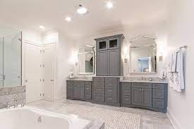 Explore your options for wood bathroom vanities, and get ready to add a classic and elegant vanity to your bath space. Grey Bathroom Cabinets Design Ideas