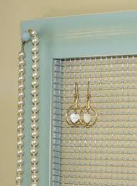 If you want to make use of old useless musical equipment in your house then the accordion jewelry would be a great option. Sale Earring Frame Holder Wall Organizer Frame Necklace Etsy Diy Jewelry Holder Wall Jewelry Holder Wall Diy Jewelry Holder Frame