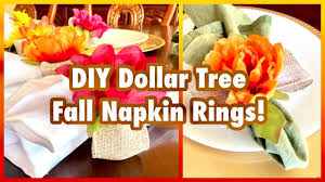 In this dollar tree fall napkin ring diy 2018, i show how i take dollar tree napkin rings and paint them to match my chargers and pitcher. Diy Dollar Tree Fall Flower Napkin Rings