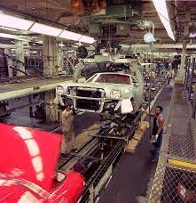 1975 Ford Mustang Ii Assembly Line Mustang Ii Vintage Mustang Classic Cars Trucks