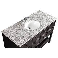Bathroom vanity cabinet zu spitzenpreisen. Simpli Home Burnaby Vanity Dappled Grey Granite 48 In Espresso Brown Lowe S Canada