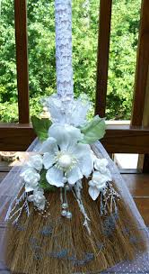 Select A Time To Perform This Tradition Either At The Very End Of The Ceremony Or During The Reception Would Be Approp Wedding Wedding Broom Jumping The Broom