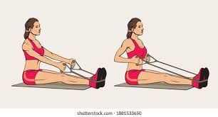 Seated Row Exercise Images Stock Photos Vectors Shutterstock