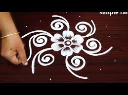 Simple Flower Rangoli Designs With Dots Beautiful Muggulu Rangoli Designs Beginners Easy Ko In 2020 Simple Flower Rangoli Rangoli Designs With Dots Rangoli Designs