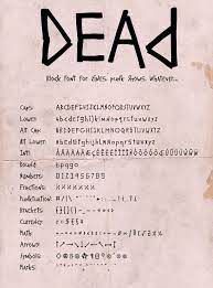 Dead Block Punk Font Lettering Tattoo Lettering Fonts Lettering Fonts
