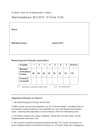 Aufgabe 18 sei a:= 3 0 0 1 2 2 1 0 4 : Https Www Zib De Weber Klausur 1 2018 19 Pdf