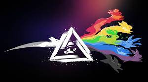 Multicolored Digital Wallpaper The Dark Side Of The Moon Eevee Colorful Crossover Triangle Counter Strike Global Offensi Wallpaper Digital Wallpaper Eevee