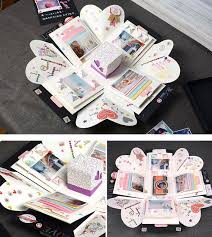 Diy Birthday Surprise Box For Boyfriend Explosion Box Exploding Box Photo Craftbox Surprise Box Gift Box Anniversary Birthday Christmas Valentines Day Material Pack Surprise Box Gift Exploding Gift Box Explosion Box