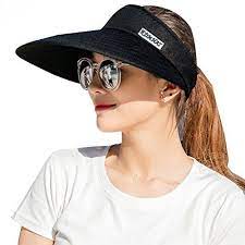 Sun Visor Hats Women 5 5 Large Brim Summer Uv Protection Beach Cap All4hiking Com Sun Hats For Women Sun Visor Hat Visor Hats