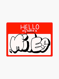 Just right click on image and press save image as. Hello My Name Is Miles Sticker Sticker By Mikayluhb In 2021 Graffiti Text Graffiti Doodles Graffiti Lettering