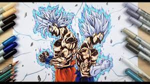 Anime.sell or gift your shirts, cups or decals with this easy to use file! Drawing Goku Vegeta Achieving Mastered Ultra Instinct Youtube