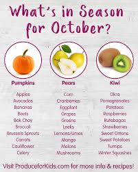 What S In Season For October Produce For Kids Healthy Sweet Snacks Recipes Seasonal Food