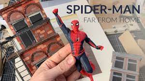 Swinging Spider Man In A Frame Spider Man Far From Home Polymer Clay Youtube Spiderman Marvel Future Fight Man
