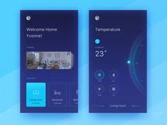 Smart Home App Dark Light App Design Inspiration Smart Home Mobile App Design