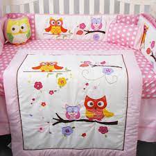 We highly recommend these as gifts and for children. Soho Pink Dancing Owl Baby Crib Nursery Bedding Set With Diaper Bag 14 Pcs Set Bedding Baby Bedding