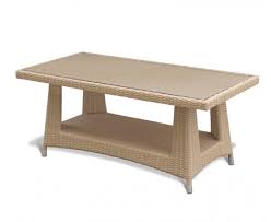 Riviera Rattan Glass Top Coffee Table Wicker Coffee Table