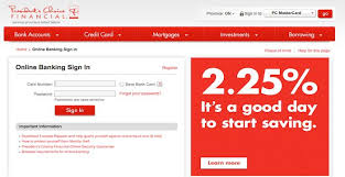 Pc Financial Login Online Banking Financial Bank Card