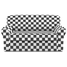 See more ideas about loveseat slipcovers, slipcovers, love seat. Easy Going 2 Pieces Stretch Checkered Couch Cover For Dogs Plaid Non Slip Sofa Slipcover For 2 Cushion Couch Elastic Furniture Protector For Pets Kids Dark Gray White Loveseat Buy Online In