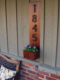 Add instant curb appeal to your home with this modern address sign filled with lush plants and flowers. House Number Plant Box How To Hgtv