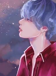 Artwork Bts V Anime Wallpaper