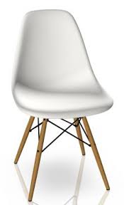 The eames® white ash lounge chair can be upholstered in pearl, ivory or almond mcl leather. Eames Plastic Side Chair Dsw Chair Vitra Maple Yellowish White Vitra 44030500 02 04