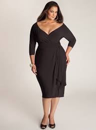 Black Dress Designer Plus Size Clothing Plus Size Cocktail Dresses Elegant Black Dress