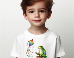 Frog Flying A Kite, Rainbow Colors Clipart JPG