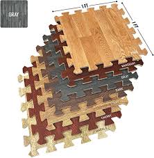 Powerstock gym kits come in collections of square interlocking rubber tiles. Amazon Com Sorbus Wood Floor Mats Foam Interlocking Wood Mats Each Tile 1 Square Foot 3 8 Inch Thick P Home Gym Flooring Interlocking Flooring Office Playroom