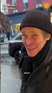 A content creator stopped actor Willem Dafoe