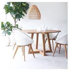 Teak Round Dining Table Java Circle Natural Circle Dining Table Centerpiece Circlediningt In 2021 Round Dinning Room Table Circle Dining Table Round Dining Room